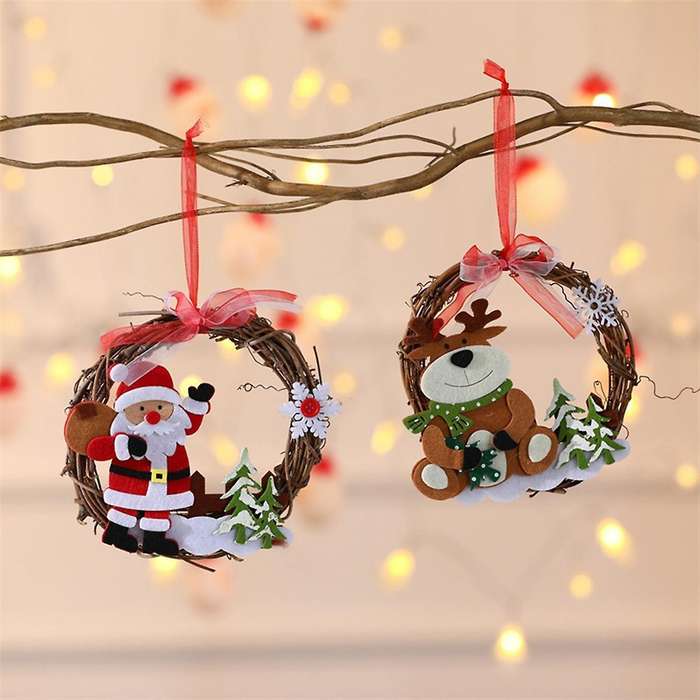 Christmas Decorations Christmas Cane Garland Cane Ring Decoration