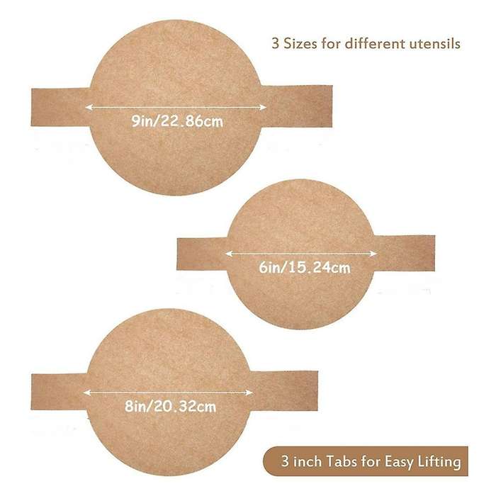 120 Pcs Parchment Paper for Baking Round,non-stick Parchment Paper