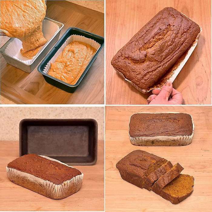 40 Pack Greaseproof Loaf Tin Liners Baking Paper Non Stick Cake Liner