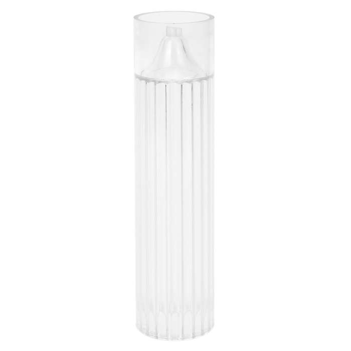 Pillar Candle Mold Cylinder Rib Plastic Candle Molds 6 Inch