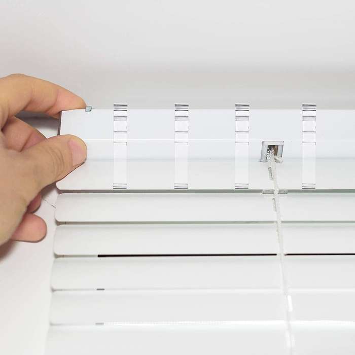 20pcs 3.5inch Clear Plastic Valance Clip for Horizontal Blind Valance