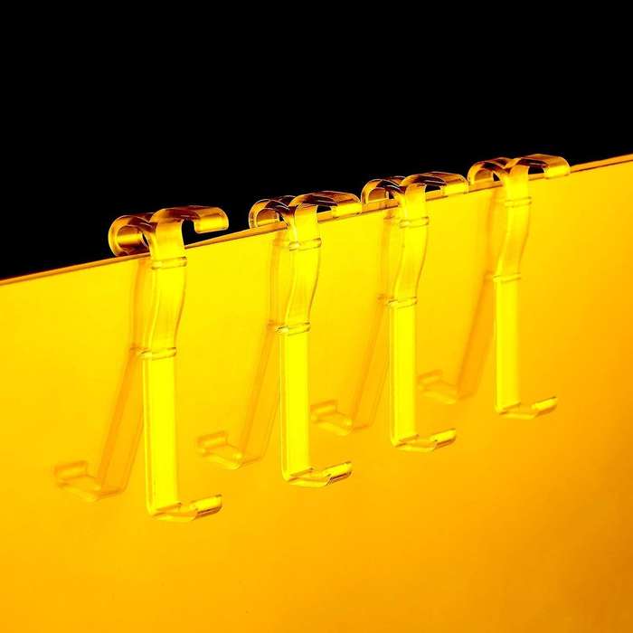 20pcs 3.5inch Clear Plastic Valance Clip for Horizontal Blind Valance