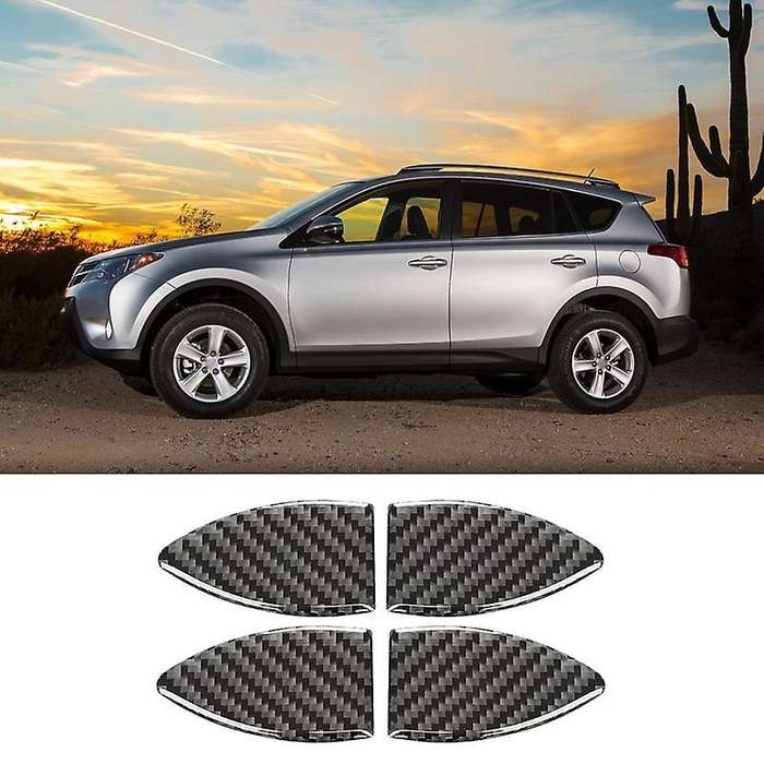 Car Interior Door Bowl Cover Trim Carbon Fiber Accessories