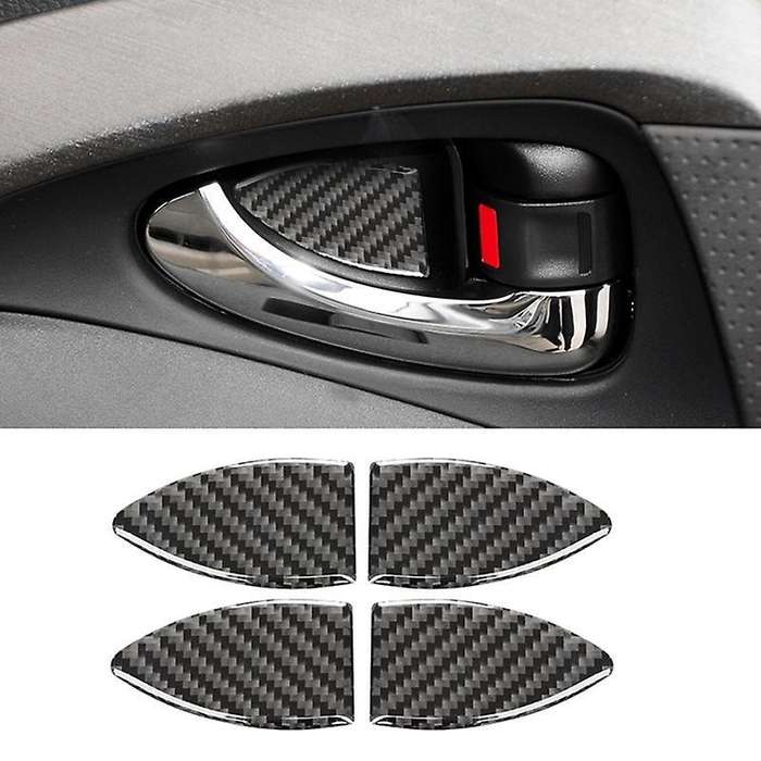 Car Interior Door Bowl Cover Trim Carbon Fiber Accessories
