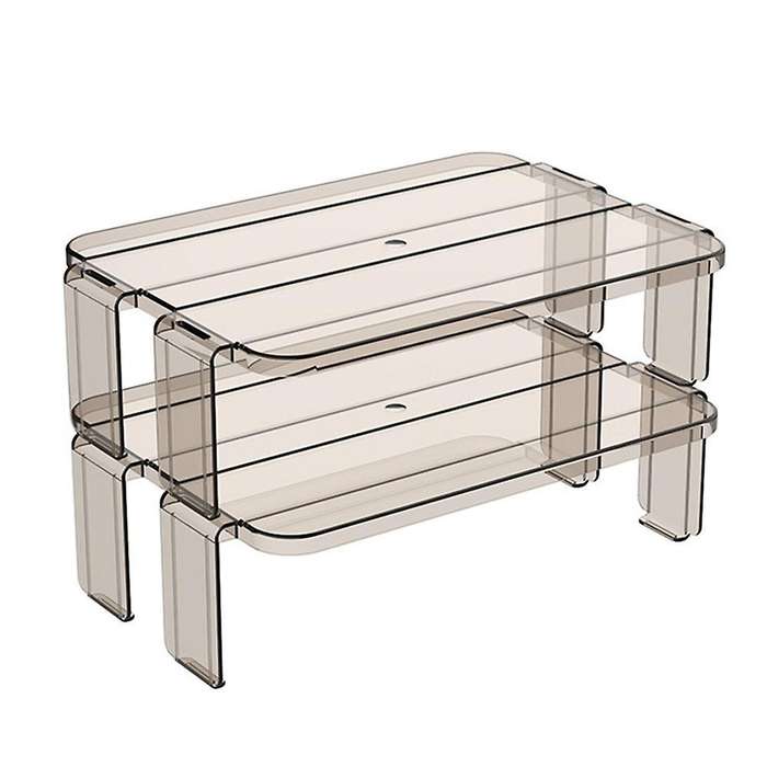2pcs Fridge Organizer Rack Kitchen Racks Kitchen Items(brown)