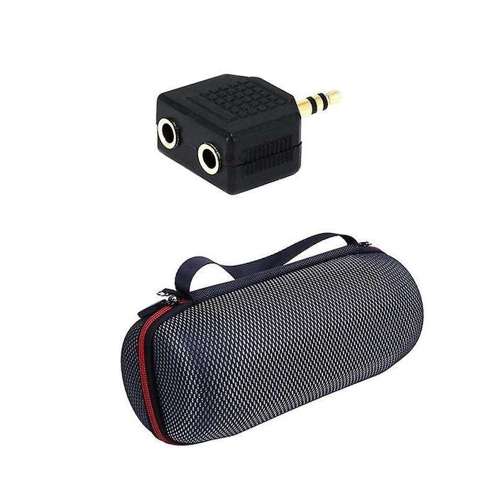 Gold Plated 3.5mm Jack Splitter Adapter - Black