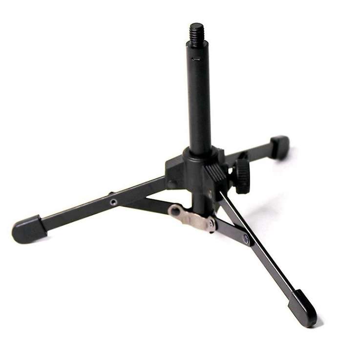Foldable Mini Tripod Microphone Stand Holder with 3/8 Inch Threaded