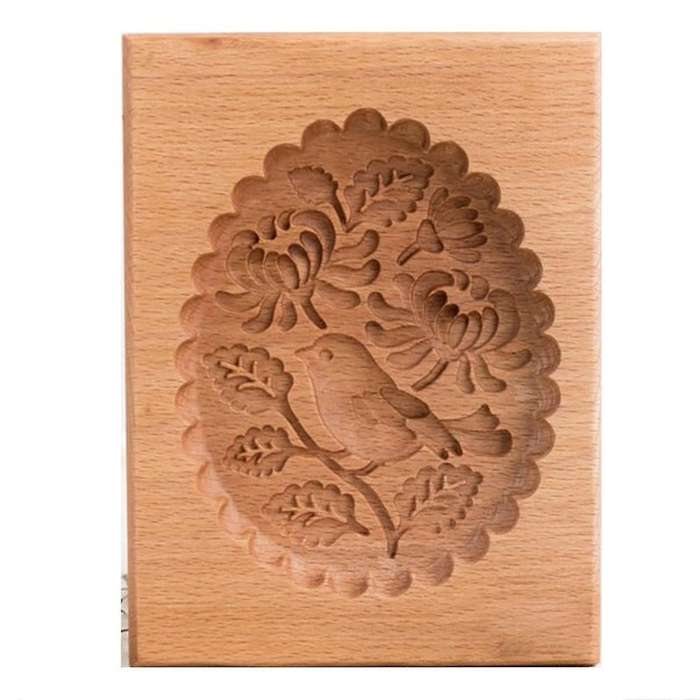 Cookie Mold Shortbread Molds Wooden Biscuit Cutter Cookie B