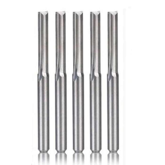 5pcs Two Flutes Spiral Carbide Mill Tool Cutters for Cnc Router