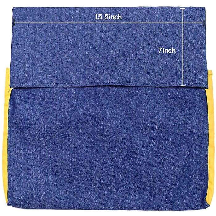 Chairback Pocket Chart with 2 Storage Pocket,for Classroom (yellow)