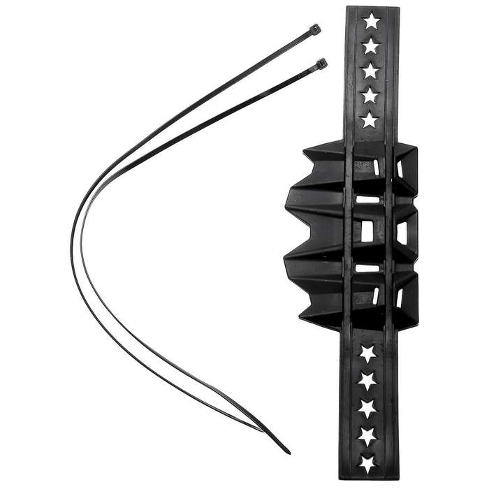 Universal Motorcycle Exhaust Muffler Drop Protection Guard Black