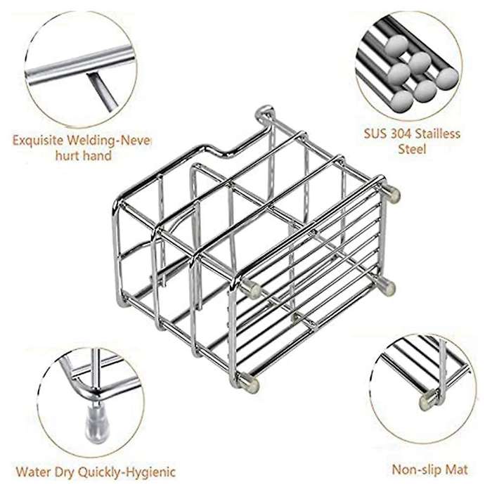 Toothbrush Holders for Bathrooms, Bathroom Silver Restroom Decor