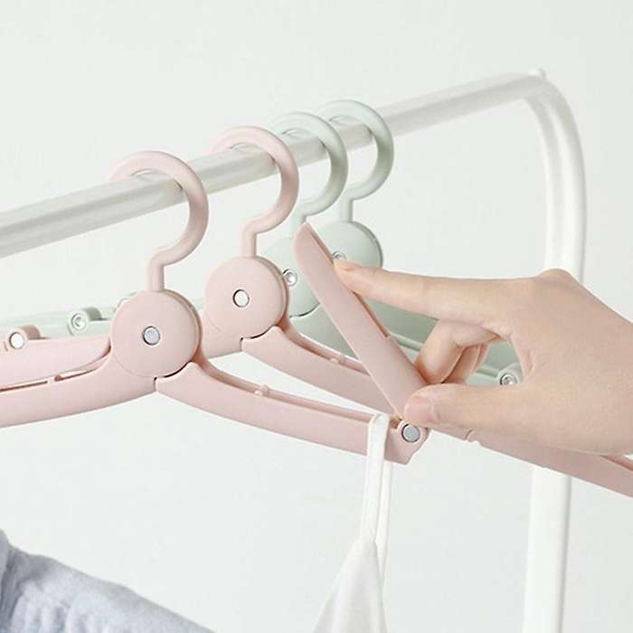 Portable Folding Hanger Multi-functional Travel Hanger -blue-gray