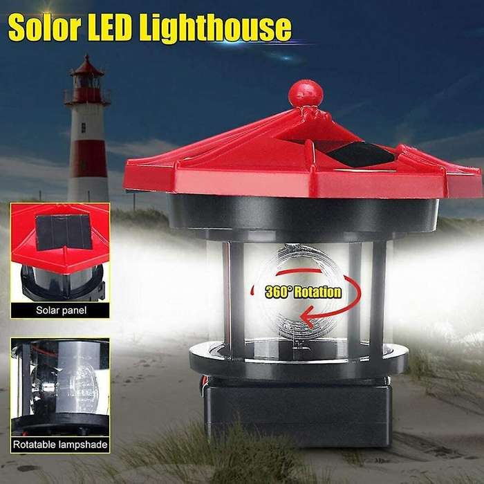 Solar Lawn Light Outdoor Waterproof Garden Courtyard Decoration (red)