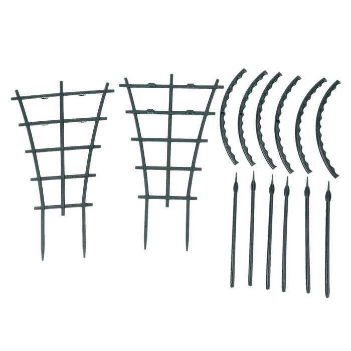 4pcs Garden Plant Climbing Trellis with 6pcs Arcuated Supports Stakes