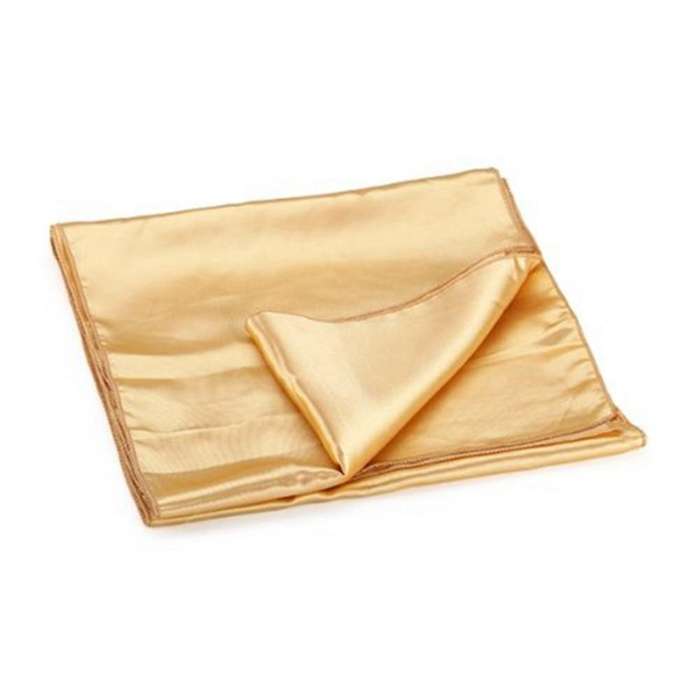 Runner Table Cloth Centre In Satin Gold 30 X 275 Cm