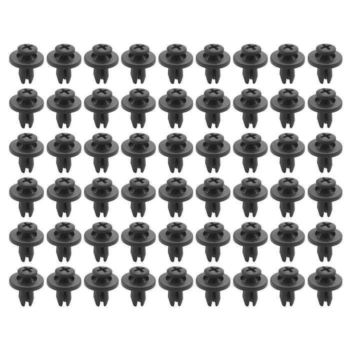 300pcs 6mm Plastic Push Type Rivet Bumper Pin Clips