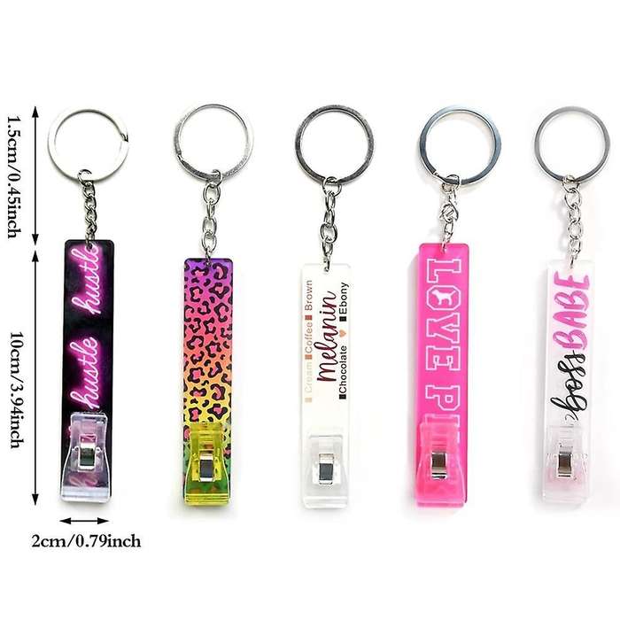Atm Card Extractor Acrylic for Long Nail Card Extractor Keychain