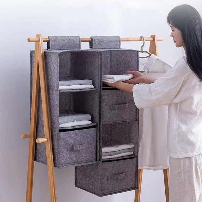 Clothes Hangers Holder Portable Organizer Hanging (drawer)