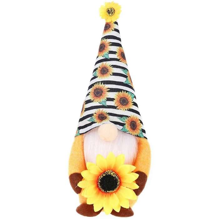 Striped Gnome Plush Doll World Bee Day Decorations Sunflower, A
