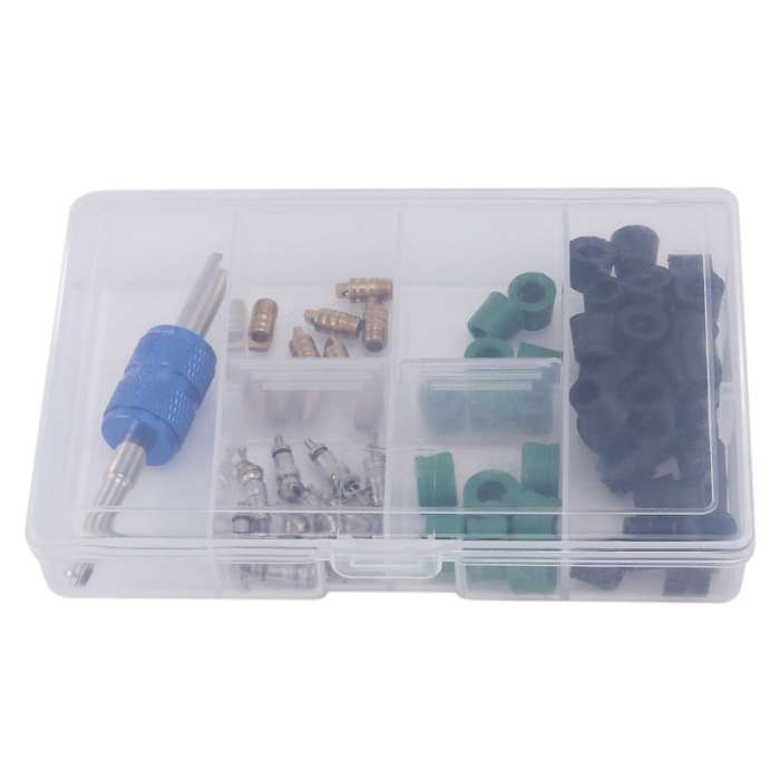 71pcs A/c Valve Core R12 / R134a Ac Master Valve Core Repair Kit