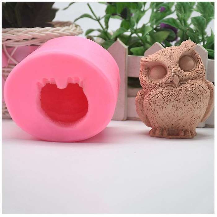 Owl Resin Silicone Mold 3d Candle Moulds - Owl Fondant Mould