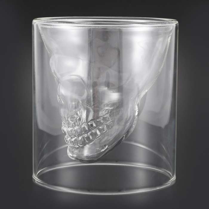 Crystal Skull Pirate Shot Glass Drink Cocktail Beer Cup 250ml