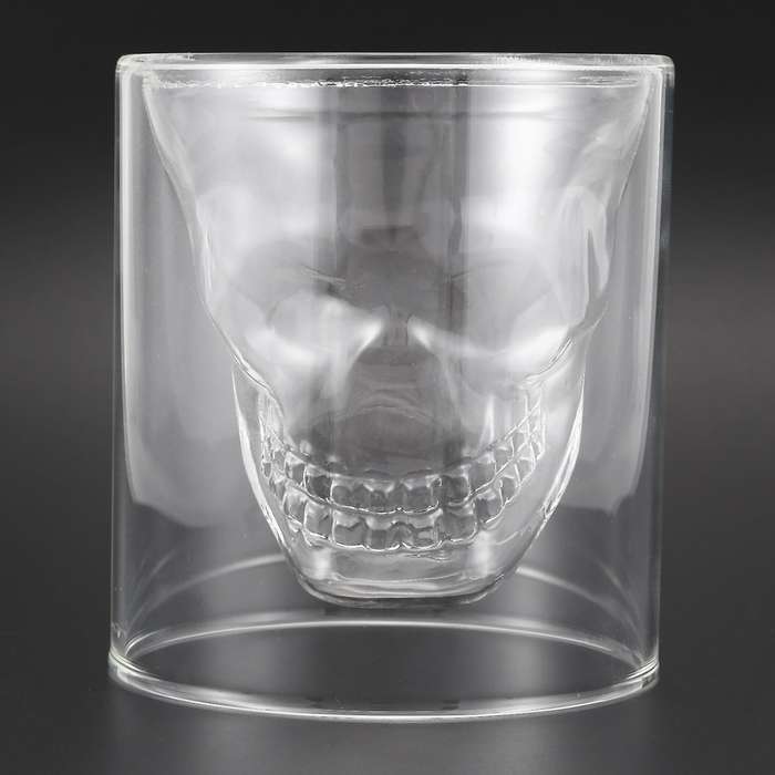 Crystal Skull Pirate Shot Glass Drink Cocktail Beer Cup 250ml