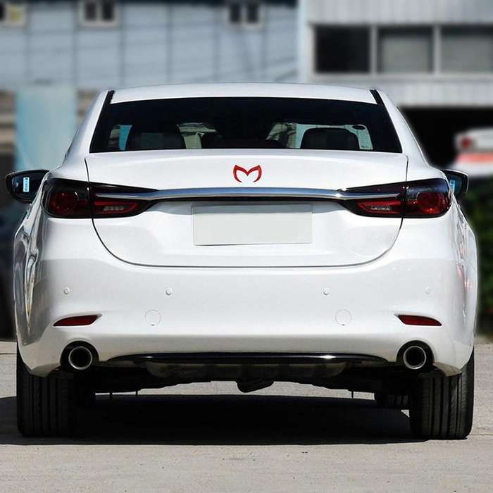 2x Silver Evil M Logo Emblem Badge Decal for Mazda All Model Car Body