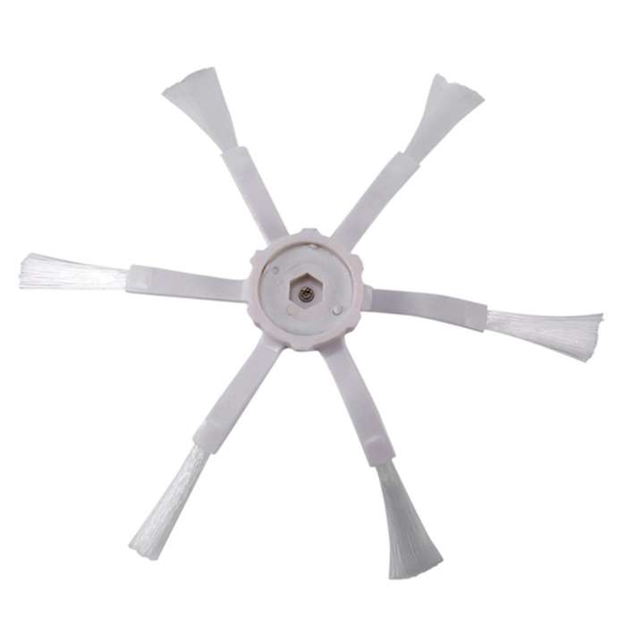 8x White 6 Arms Side Brush for Xiaomi 1s Mi Robot 2 Roborock S50 S51
