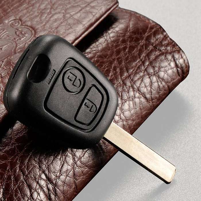 Coque Cle Plip Pour Telecommande Voiture Peugeot 2 Boutons Fob Case