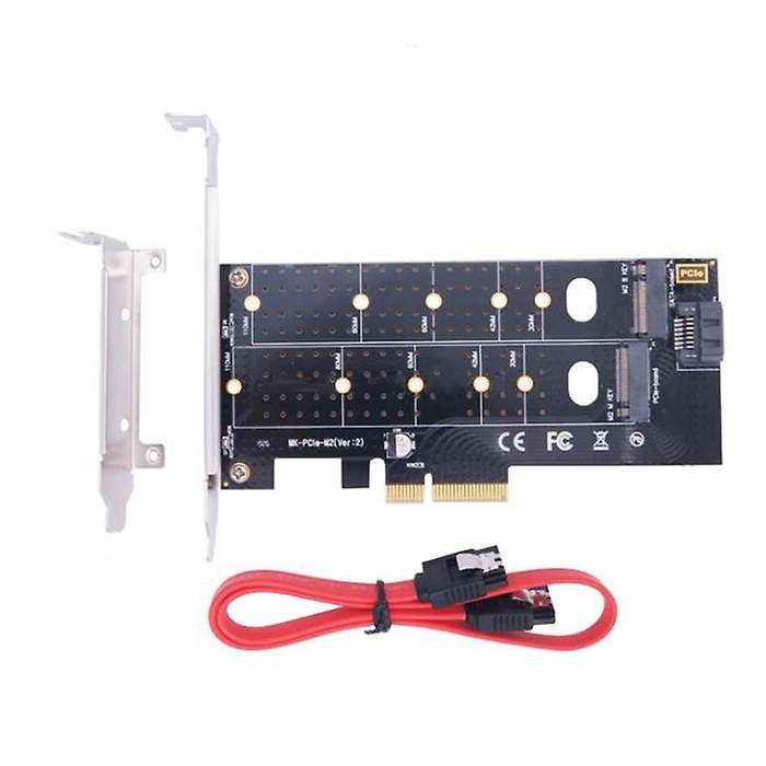 M.2 Nvme Ssd Ngff to Pcie X4 M Key Plus B Key Dual Interface Card