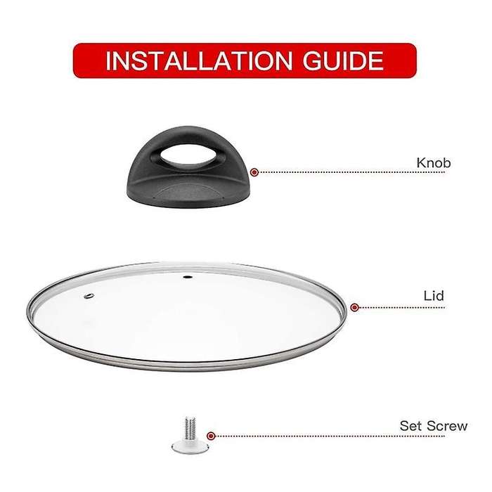 2pcs Universal Pot Lid Replacement Knobs, Pan Lid Holding Handles