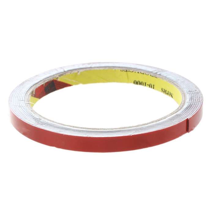 3m Strong Permanent Double Sided Foam Tape Roll, Red 8mmx3m
