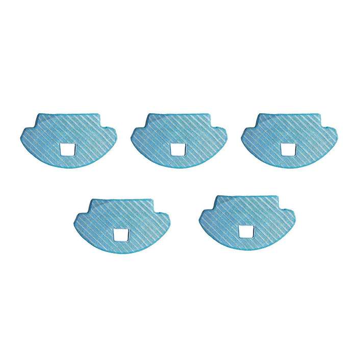 5 Pcs Robot Sweeping Robot Microfiber Mop Pad for Ecovacs