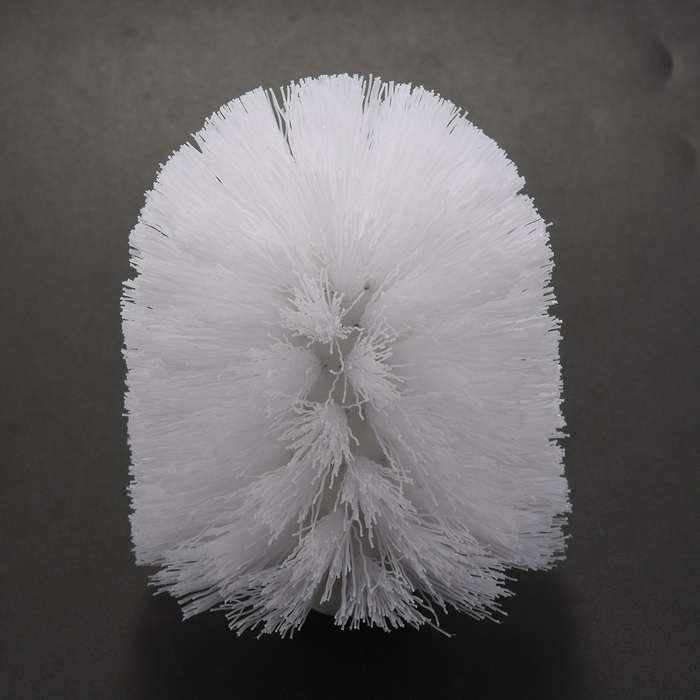 Plastic Toilet Cleaning Brushes Head Holders White (4x White Heads)