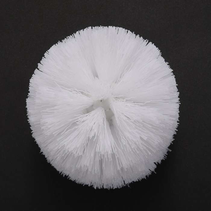 Plastic Toilet Cleaning Brushes Head Holders White (4x White Heads)