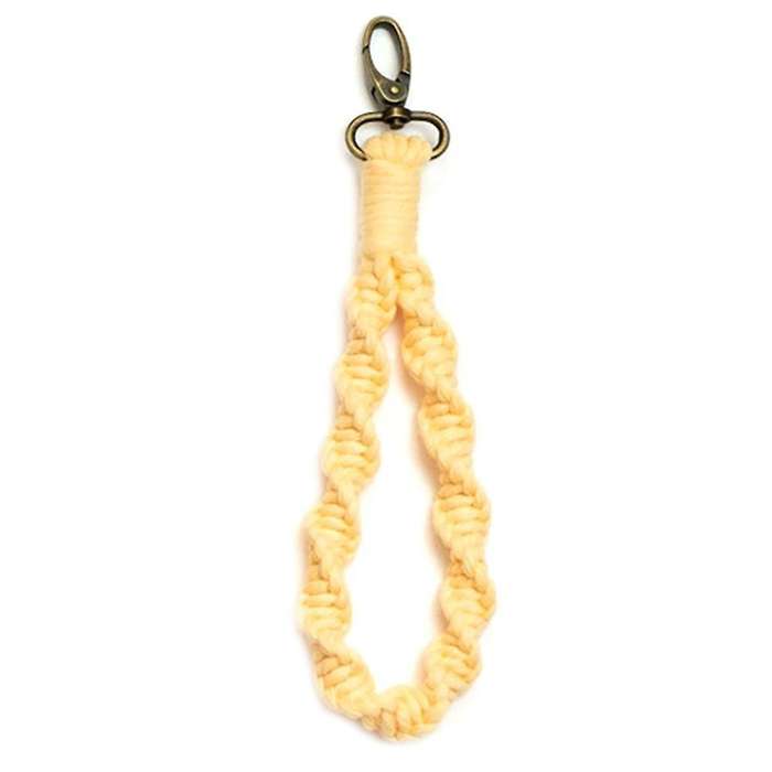 Mini Macrame Keychains Accessory for Car Key Purse Phone Supplies, J