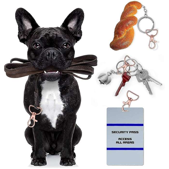 35pcs Swivel Clasps Lanyard Snap Hooks Keychain Clip Hook Lobster
