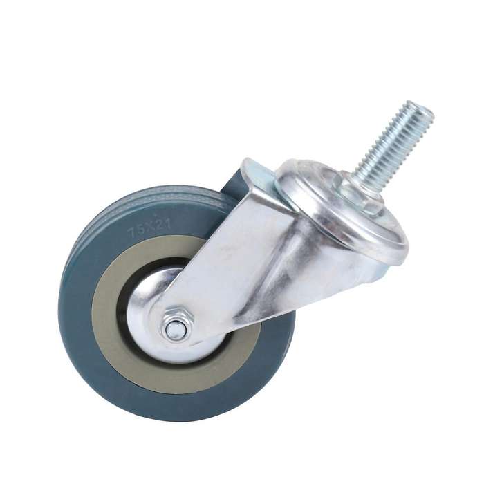 Heavy Duty 75mm Swivel with Brake Casters Wheels, Set Of 8