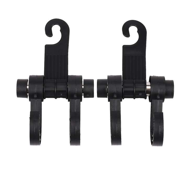 2x Car Hooks Back Seat Hidden Headrest Hanger, Universal Holder