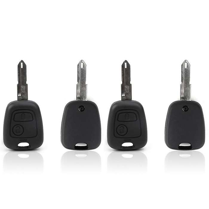 2x Key Shell Transit for Peugeot 2 Button Remote Controll Key 106 107