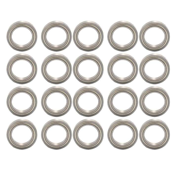 20pcs Miniature Sealed Metal Ball Bearing Model: 6701 Zz 12x18x4mm