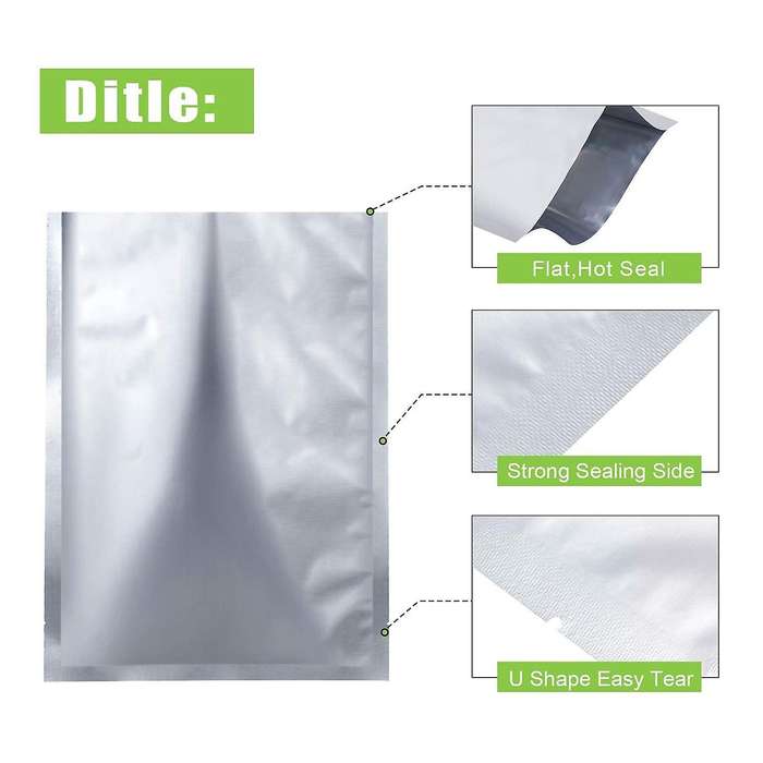 25 Pieces 3 Sizes Mylar Aluminum Foil Bags,for Food Coffee Tea Beans