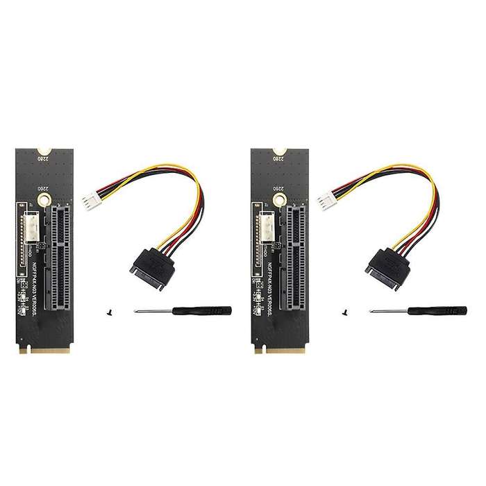 Ngff M2 to Pci-e 4x X1 Slot Riser Card M2 Nvme to Pcie X4 Adapter