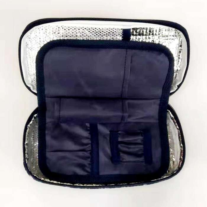 Insulin Cooler Diabetic Organizer Cooler Bag(navy Blue)
