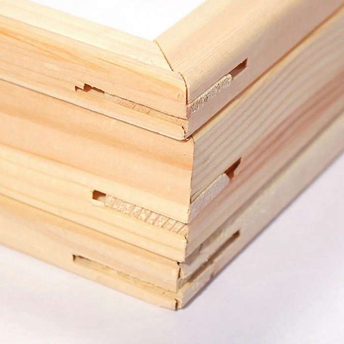 Natural Modern Wood Frame Photo Frame Canvas Oil Painting -40x50cm