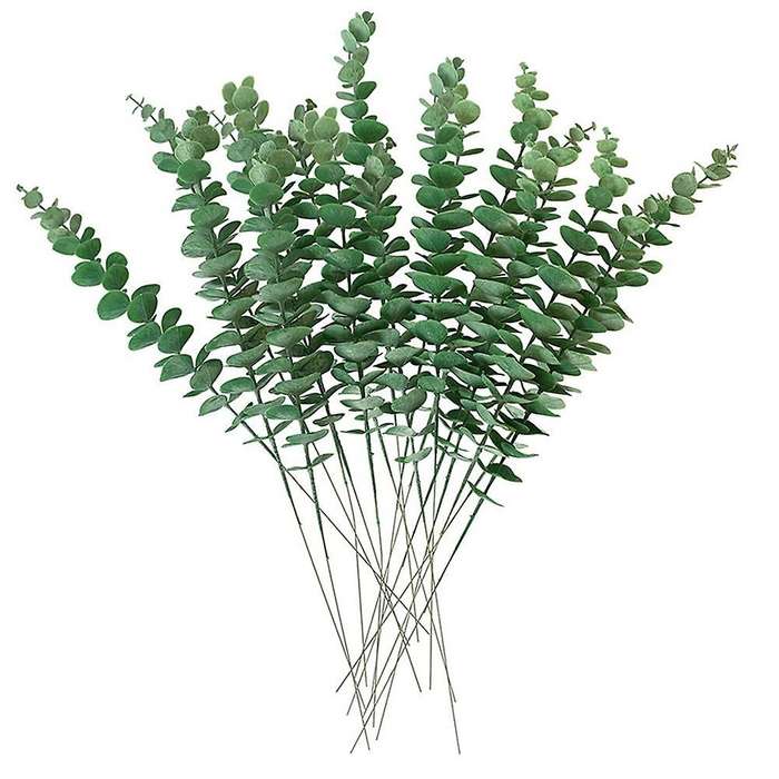 36pcs Eucalyptus Stems Decor Artificial Eucalyptus Faux Branches