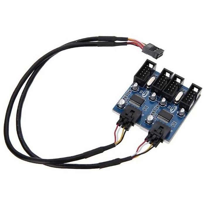 Motherboard 9pin Header 1 to 4 Splitter Port Multiplier 30cm Cable