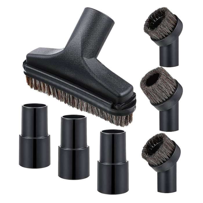 7 Pieces 25mm and 36mm Round Brush 5.9 Inch Floor Brush 1.25 Brush